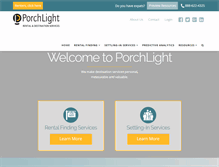 Tablet Screenshot of porchlightrental.com